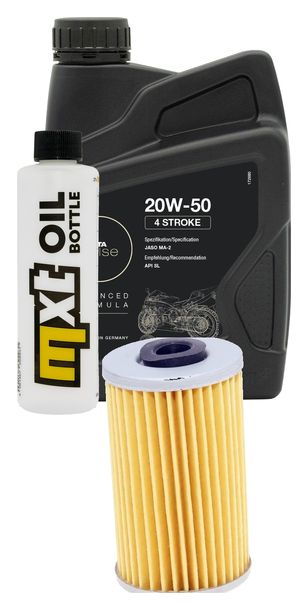 Inspektionspaket 1L 20W-50 + Ölfilter + 1x Zündkerze für Kymco Yager 125 ccm