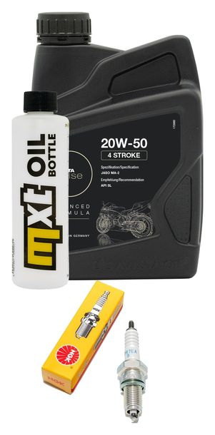 Inspektionspaket 1L 20W-50 + Ölfilter + 1x Zündkerze für Kymco Yager 125 ccm