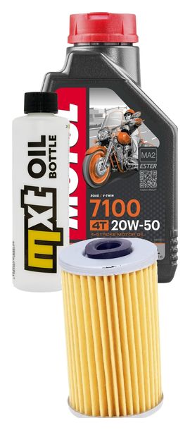 Inspektionspaket 1L 20W-50 + Ölfilter + 1x Zündkerze für Kymco Yager 125 ccm
