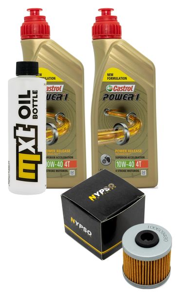 Inspektionspaket 2L 10W-40 + Ölfilter + 1x Zündkerze für Kymco K-XCT i Downtown i 125 / 300 ccm