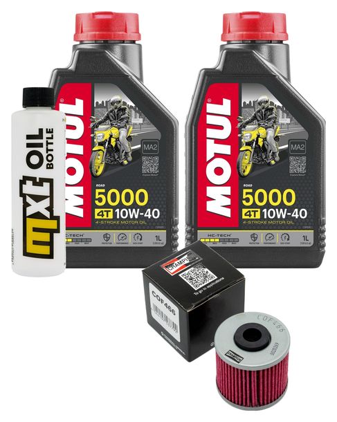Inspektionspaket 2L 10W-40 + Ölfilter + 1x Zündkerze für Kymco K-XCT i Downtown i 125 / 300 ccm
