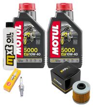 Pacchetto di ispezione 2L 10W-40 + filtro olio + 1x candela per Kymco K-XCT i Downtown i 125 / 300 ccm