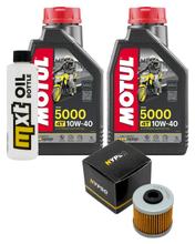 Pacchetto di ispezione 2L 10W-40 + filtro olio + 1x candela per Kymco K-XCT i Downtown i 125 / 300 ccm