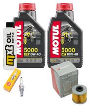 Pacchetto di ispezione 2L 10W-40 + filtro olio + 1x candela per Kymco K-XCT i Downtown i 125 / 300 ccm