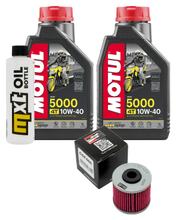 Kit d'inspection 2L 10W-40 + filtre à huile + 1x bougie pour Kymco K-XCT i Downtown i 125 / 300 ccm