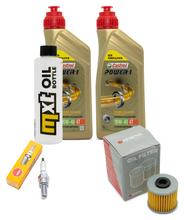 Kit d'inspection 2L 10W-40 + filtre à huile + 1x bougie pour Kymco K-XCT i Downtown i 125 / 300 ccm