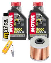 Kit d'inspection 2L 10W-40 + filtre à huile + 1x bougie pour Kymco K-XCT i Downtown i 125 / 300 ccm