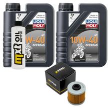 Inspektionspaket 2L 10W-40 + Ölfilter + 1x Zündkerze für Kymco K-XCT i Downtown i 125 / 300 ccm