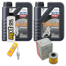 Inspectiepakket 2L 10W-40 + Oliefilter + 1x Bougie voor Kymco K-XCT i Downtown i 125 / 300 ccm