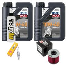 Inspektionspaket 2L 10W-40 + Ölfilter + 1x Zündkerze für Kymco K-XCT i Downtown i 125 / 300 ccm