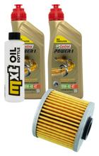 Pacchetto di ispezione 2L 10W-40 + filtro olio + 1x candela per Kymco K-XCT i Downtown i 125 / 300 ccm