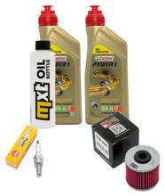 Pacchetto di ispezione 2L 10W-40 + filtro olio + 1x candela per Kymco K-XCT i Downtown i 125 / 300 ccm