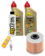 Inspektionspaket 2L 10W-40 + Ölfilter + 1x Zündkerze für Kymco K-XCT i Downtown i 125 / 300 ccm