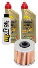Kit d'inspection 2L 10W-40 + filtre à huile + 1x bougie pour Kymco K-XCT i Downtown i 125 / 300 ccm