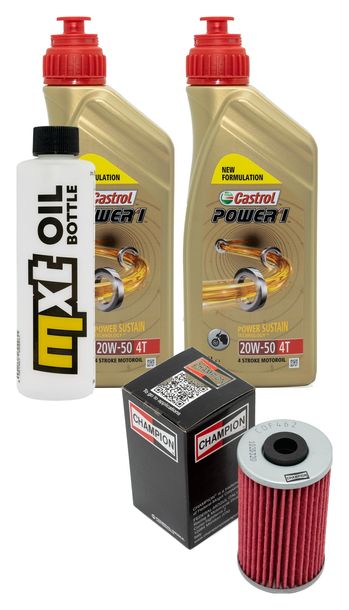 Inspektionspaket 2L 20W-50 + Ölfilter + 1x Zündkerze für Kymco Grand Dink 125 ccm