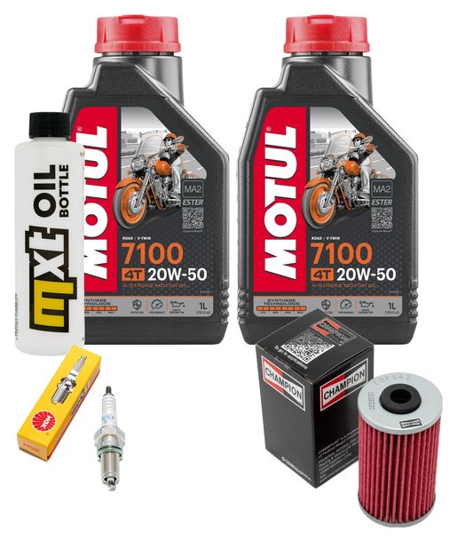 Inspektionspaket 2L 20W-50 + Ölfilter + 1x Zündkerze für Kymco Grand Dink 125 ccm