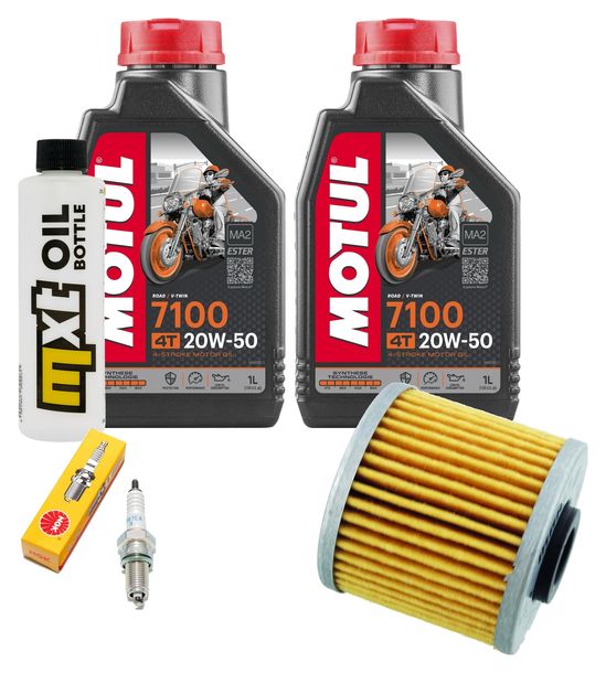 Inspektionspaket 2L 20W-50 + Ölfilter + 1x Zündkerze für Kymco Grand Dink 125 ccm