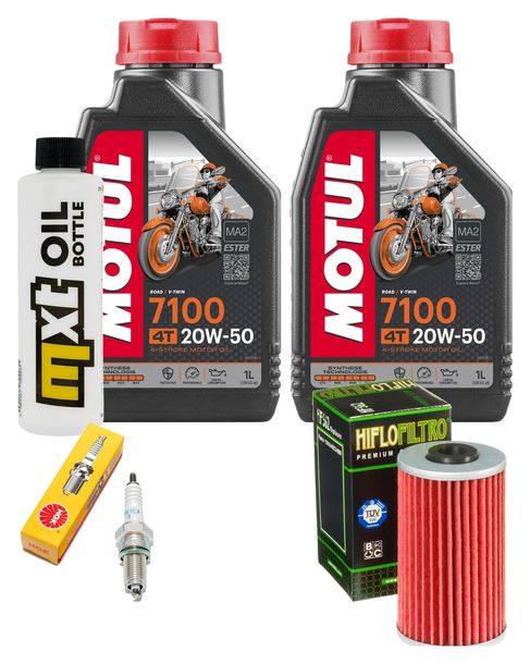 Inspektionspaket 2L 20W-50 + Ölfilter + 1x Zündkerze für Kymco Grand Dink 125 ccm