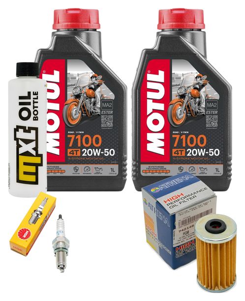 Inspektionspaket 2L 20W-50 + Ölfilter + 1x Zündkerze für Kymco Grand Dink 125 ccm