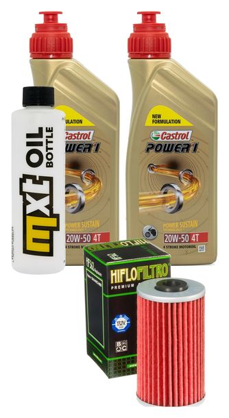 Inspektionspaket 2L 20W-50 + Ölfilter + 1x Zündkerze für Kymco Grand Dink 125 ccm