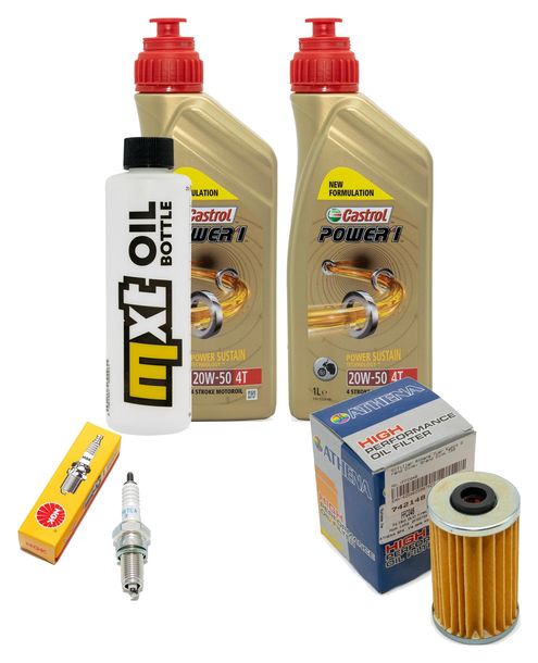 Inspektionspaket 2L 20W-50 + Ölfilter + 1x Zündkerze für Kymco Grand Dink 125 ccm