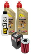Pacote de Inspeção 2L 20W-50 + Filtro de Óleo + 1x Vela de Ignição para Kymco Grand Dink 125 ccm