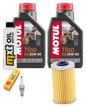 Pacote de Inspeção 2L 20W-50 + Filtro de Óleo + 1x Vela de Ignição para Kymco Grand Dink 125 ccm