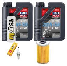 Inspectiepakket 2L 20W-50 + Oliefilter + 1x Bougie voor Kymco Grand Dink 125 ccm