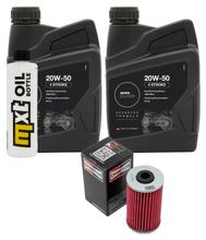 Pacote de Inspeção 2L 20W-50 + Filtro de Óleo + 1x Vela de Ignição para Kymco Grand Dink 125 ccm