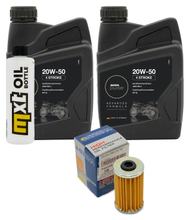 Pacote de Inspeção 2L 20W-50 + Filtro de Óleo + 1x Vela de Ignição para Kymco Grand Dink 125 ccm