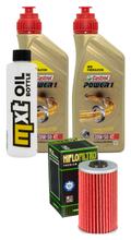 Pacote de Inspeção 2L 20W-50 + Filtro de Óleo + 1x Vela de Ignição para Kymco Grand Dink 125 ccm