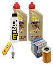 Pacote de Inspeção 2L 20W-50 + Filtro de Óleo + 1x Vela de Ignição para Kymco Grand Dink 125 ccm