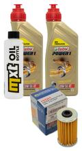 Pacote de Inspeção 2L 20W-50 + Filtro de Óleo + 1x Vela de Ignição para Kymco Grand Dink 125 ccm