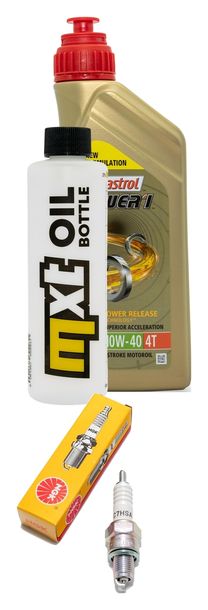 Inspektionspaket 1L 10W-40 + Ölfilter + 1x Zündkerze für Kymco Heroism 125 ccm