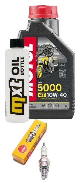Inspektionspaket 1L 10W-40 + Ölfilter + 1x Zündkerze für Kymco Heroism 125 ccm