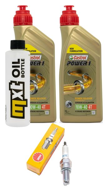 Inspektionspaket 2L 10W-40 + Ölfilter + 1x Zündkerze für Kymco Super Dink 125 ccm