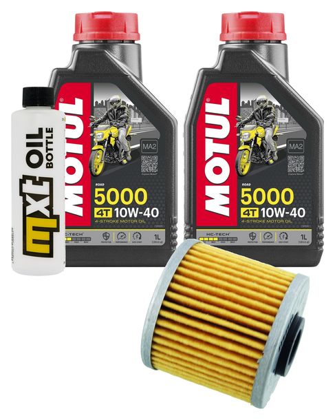 Inspektionspaket 2L 10W-40 + Ölfilter + 1x Zündkerze für Kymco Super Dink 125 ccm