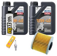 Inspectiepakket 2L 10W-40 + Oliefilter + 1x Bougie voor Kymco Super Dink 125 ccm