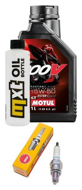 Inspektionspaket 1L 15W-50 + Ölfilter + 1x Zündkerze für Kymco Movie XL 125 ccm