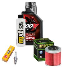 Kit d'inspection 1L 15W-50 + filtre à huile + 1x bougie pour Kymco Movie XL 125 ccm