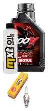 Kit d'inspection 1L 15W-50 + filtre à huile + 1x bougie pour Kymco People 125 ccm