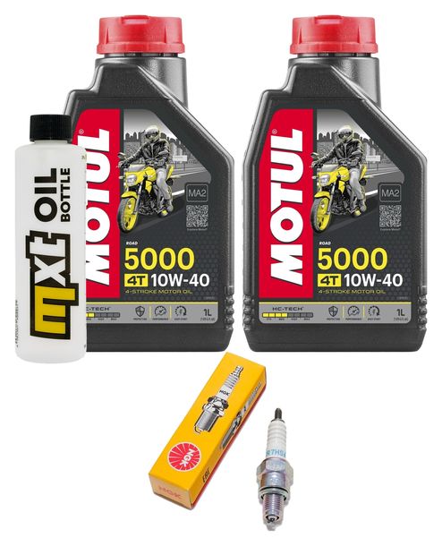 Inspection package 2L 10W-40 + oil filter + 1x spark plug for Kymco People S 125 / 200 ccm