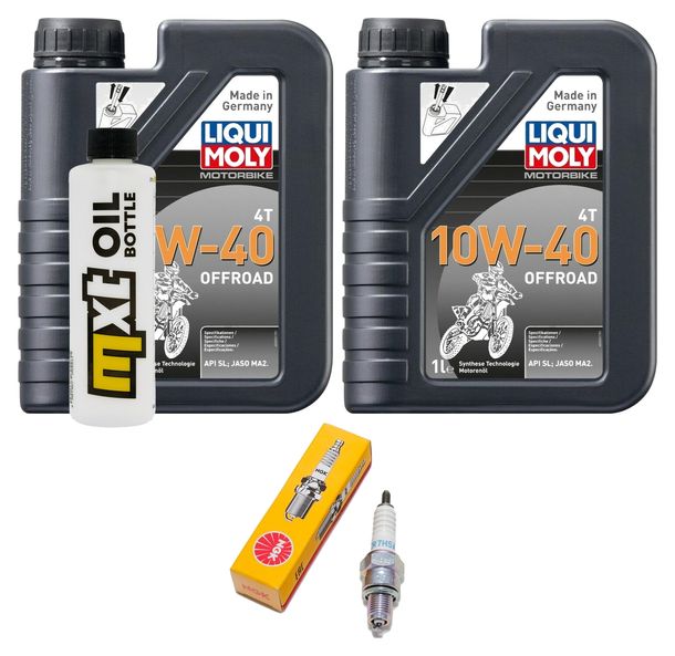 Inspection package 2L 10W-40 + oil filter + 1x spark plug for Kymco People S 125 / 200 ccm