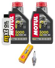 Kit d'inspection 2L 10W-40 + filtre à huile + 1x bougie pour Kymco People S 125 / 200 ccm