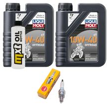 Kit d'inspection 2L 10W-40 + filtre à huile + 1x bougie pour Kymco People S 125 / 200 ccm