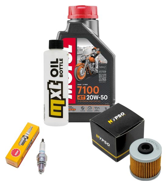 Inspektionspaket 1L 20W-50 + Ölfilter + 1x Zündkerze für Kymco People GTi 125 ccm