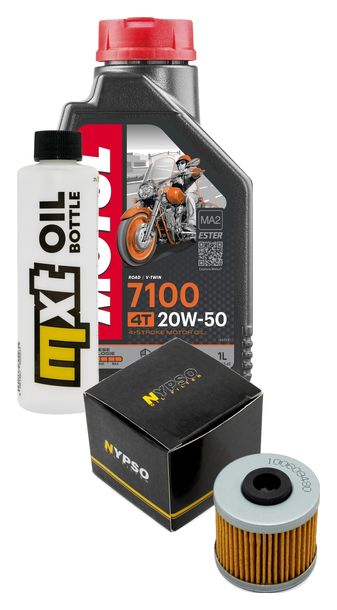 Inspektionspaket 1L 20W-50 + Ölfilter + 1x Zündkerze für Kymco People GTi 125 ccm