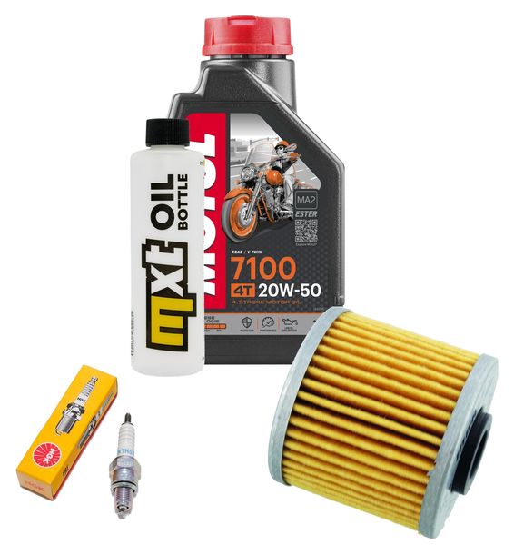 Inspektionspaket 1L 20W-50 + Ölfilter + 1x Zündkerze für Kymco People GTi 125 ccm