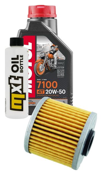 Inspektionspaket 1L 20W-50 + Ölfilter + 1x Zündkerze für Kymco People GTi 125 ccm