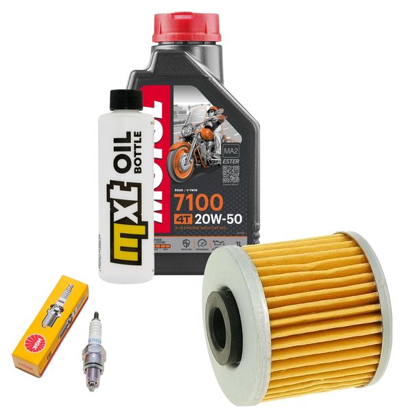 Inspektionspaket 1L 20W-50 + Ölfilter + 1x Zündkerze für Kymco People GTi 125 ccm